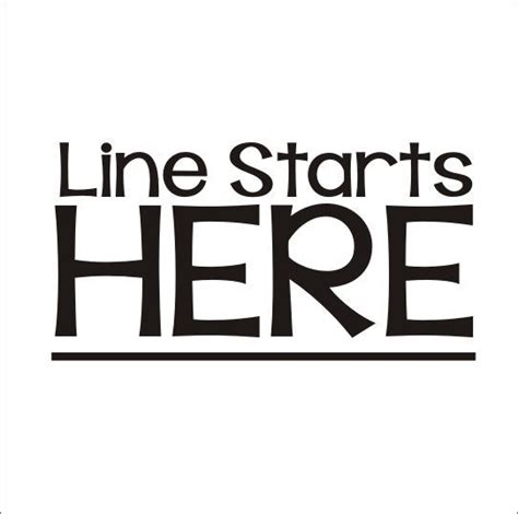 Line Starts Here Decal Vinyl Decal Classroom Floor Decal Line Etsy