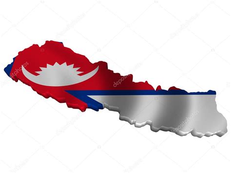 Flag and map of Nepal — Stock Photo © sav_up #5246080