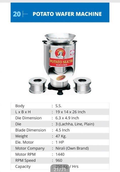 50 Hz Stainless Steel Potato Chip Making Machine For Industrial 1 HP