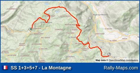 SS 1 3 5 7 La Montagne Stage Map Rallye National De La Luronne 2024