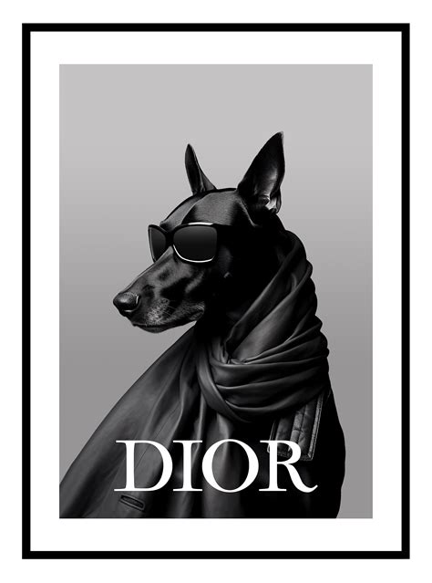 Dior Doberman Art Print On Storenvy