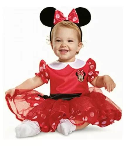 Disney Disfraz Infantil De Minnie Mouse Rojo Meses Sin Intereses