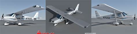 Cessna 162 Skycatcher 3d Model Animium 3d Models