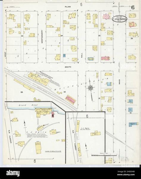 Sanborn Fire Insurance Map From Eaton Rapids Eaton County Michigan