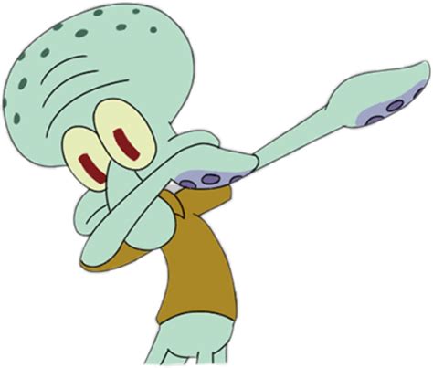 Savage Squidward Dance Dab Dank Funny Spongebob Squidwa Squidward Dab 1203x1024 Png