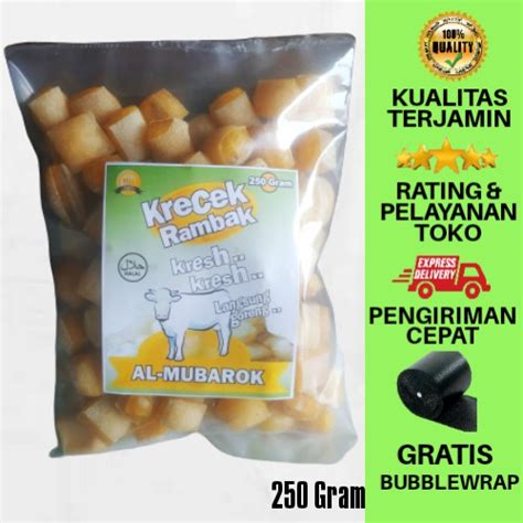 Jual Kerupuk Rambak Kulit Sapi Mentah Krupuk Kulit Sapi Gr Kotak