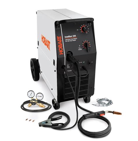 Hobart 500536 Ironman 230 250 Amp Mig Welder With Wheel Kit And Cylinder