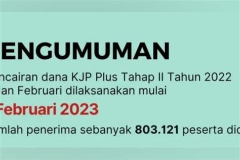 Kjp Plus Tahap Telah Cair Sejak Februari Ini Daftar Barang