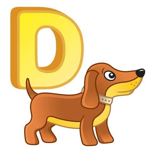 Buy Alphabet D For Dog Alphabets And Numbers Wall Sticker Paper Poster