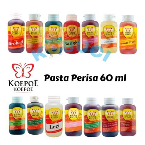 Jual Koepoe Pasta Perisa 60 Ml Varian A Alpukat Lemon Rosen Frambozen