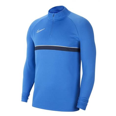 Nike Mens Dri Fit Academy Quarter Zip Drill Top Blue Bmc Sports