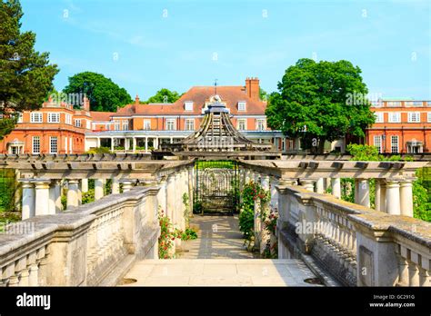 London Uk June Hampstead Pergola And Hill Garden In London