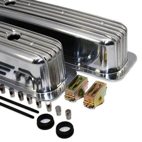 Arc A Small Block Chevy Polished Finned Tall Valve Covers