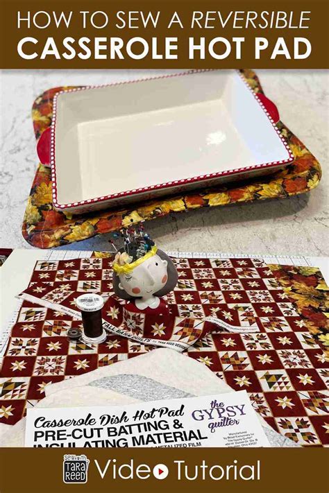 How To Sew A Casserole Dish Hot Pad Sewing For Beginners