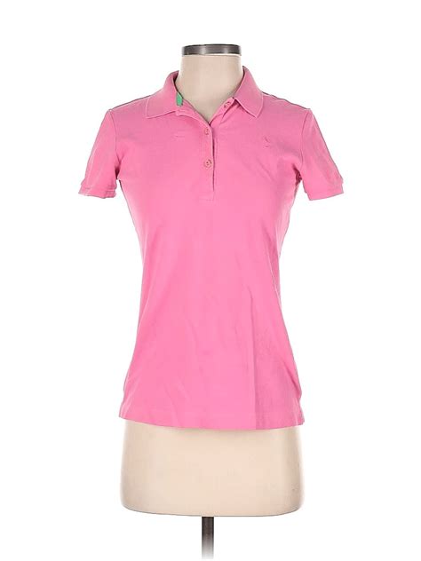 Lilly Pulitzer Solid Pink Short Sleeve Polo Size S 78 Off Thredup