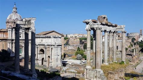 Ancient Ruins in Rome, Italy Stock Photo - Image of roman, marble ...