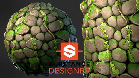 Stylized Stone With Ivy Substance Designer Youtube