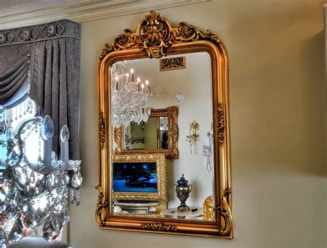 Gold Antique Mirror Glass