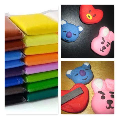 Магнитики BT 21 из аналогового пластилина как "Play-Doh."