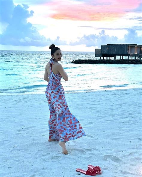 Rakul Preet Shines In A Stunning Bright Yellow Bikini Set Enjoys Her Time In The Maldives By