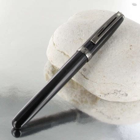 Stylo Plume Moyenne Sheaffer Pr Lude Laqu Noir Gun