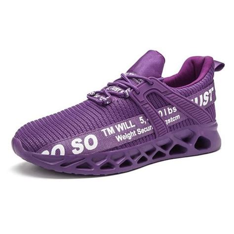 Chaussures De Basket Pour Hommes Mode Antidérapantes Et Respirantes Violet Cdiscount Sport