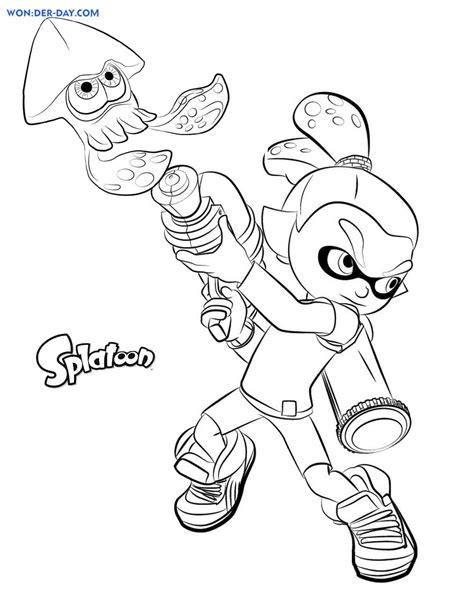 Coloriage Splatoon Coloriages Gratuites Wonder Day Coloriages