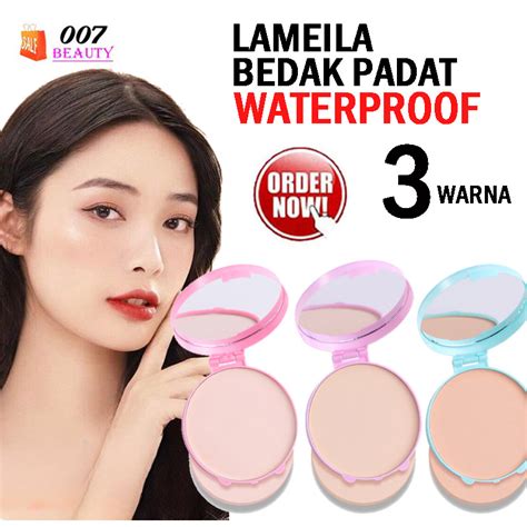 Jual Lameila 5214 Pressed Powder Bedak Padat Waterproof Anti Air