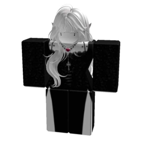 Roblox R6 Avatar Outfit Black Hair Roblox Female Avatar Roblox Emo Outfits