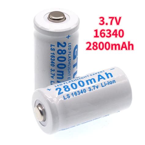 V Mah Lithium Li Ion Battery Cr A Rechargeable Batteries