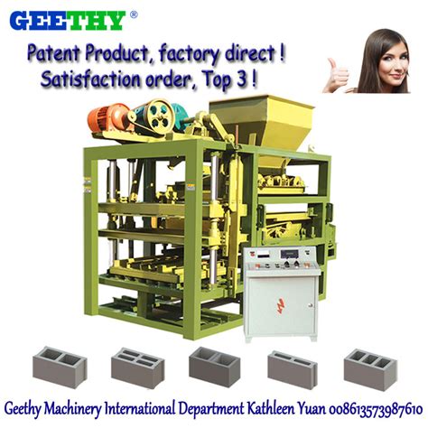 Qtj4 25c Semi Automatic Concrete Brick Block Machine Block Machine