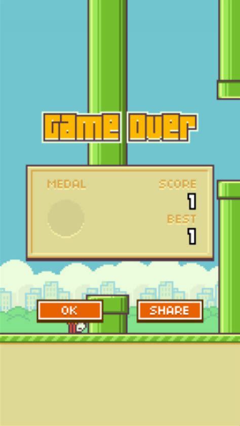 Flappy Bird game over | Tech blog