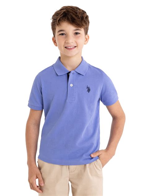Us Polo Assn Boys Short Sleeve Polo Shirt Cotton Sizes 4 18