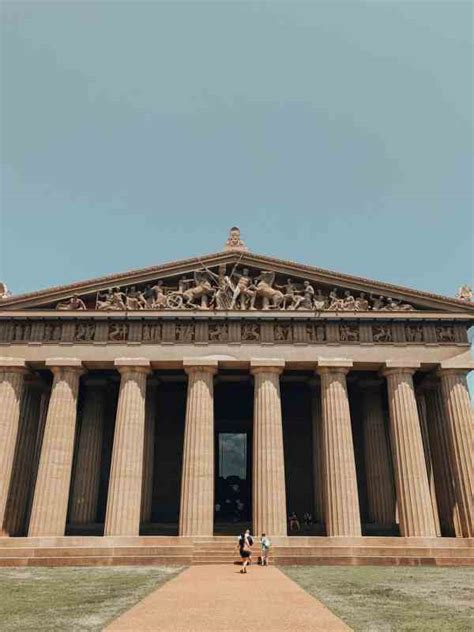 The Parthenon and Athena Statue in Nashville, Tennessee