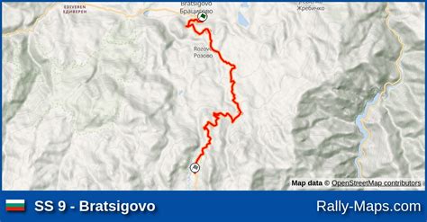 Ss 9 Bratsigovo Stage Map Rally Hebros 1978 🌍 Rally