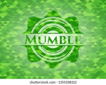 Popular Green Emblem Triangle Mosaic Background Stock Vector Royalty