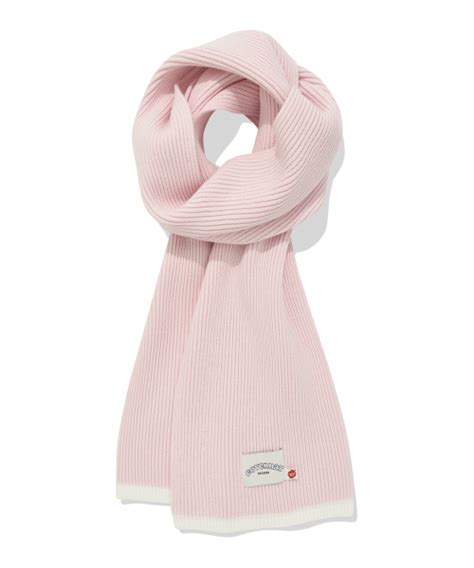 Musinsa Covernat Woman Cloverheart Knit Muffler Light Pink