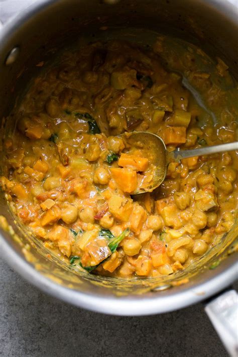 Sweet Potato Chickpea And Spinach Curry From Oh She Glows Every Day — Sophie Bourdon Chickpea