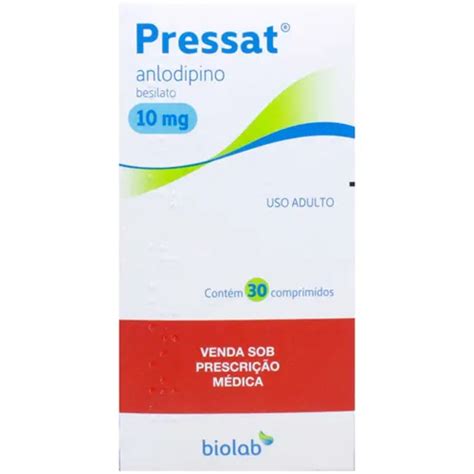 Para Que Serve O Pressat - PRESSAT 10MG C/30 COMPRIMIDOS - BIOLAB SANUS FARMACE