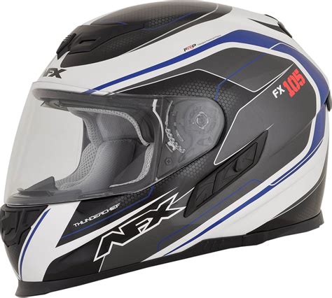 Afx Fx 105 Thunder Chief Full Face Motorcycle Helmet Blue Sm 0101 9727