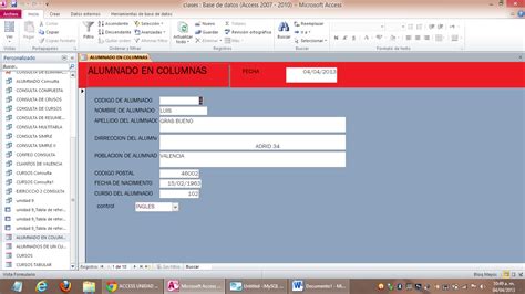 Fundamentos De Base Datos Unidad Modificar El Dise O De Los