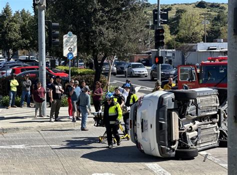 Person Extricated After Vehicle Turns Over In Newhall