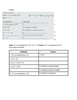 Proving Statements About Segments Angles And Geometric Relationships