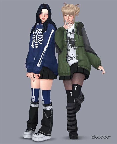 Blight Set In Sims Anime Sims Dresses Sims Clothing