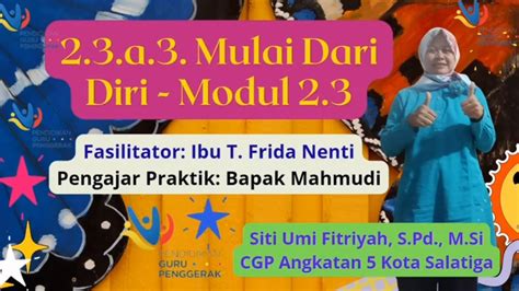 A Mulai Dari Diri Modul Coaching Cgp Angkatan Youtube