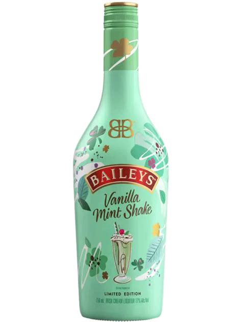 Baileys Vanilla Mint Shake Irish Cream 750ml Luekens Wine Spirits