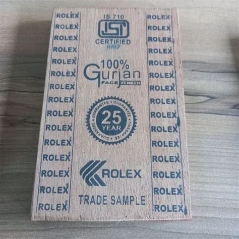 16 Mm 18Mm Rolex Gurjan Plywood For Furniture 8 X 4 Ft LxW At Rs 72