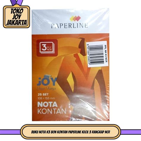 Jual Buku Nota K Bon Kontan Paperline Kecil Rangkap Ncr Shopee