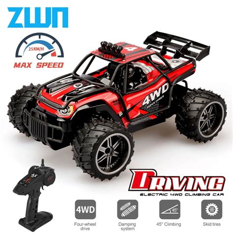 ZWN 1 16 1 32 4WD RC Car With LED Lights 2 4G Radio Remote Control