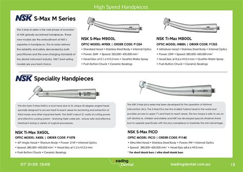 Nsk Handpieces Leading Dental Equipment Sales Service Support